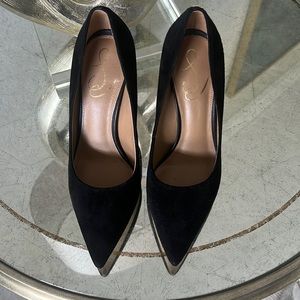 Sam Edelman Black Suede heels 7.5 from Evereve.  Never worn, NWOB